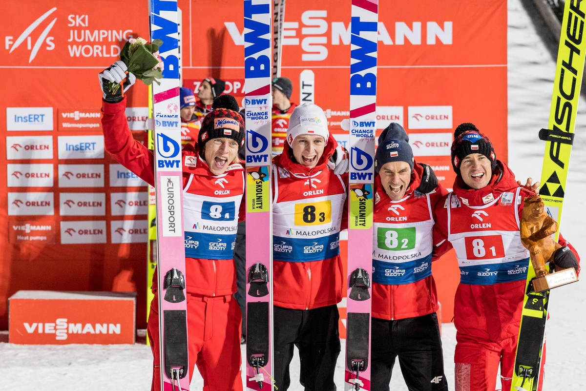 Dawid Kubacki, Paweł Wąsek, Piotr Żyła, Kamil Stoch