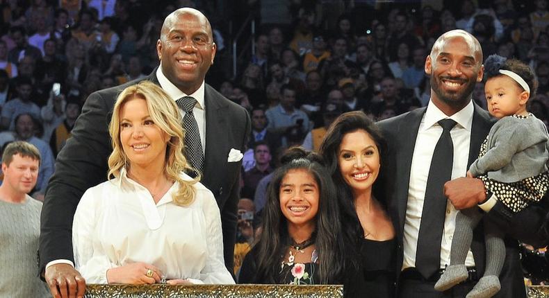 Jeanie Buss Kobe Bryant Magic Johnson