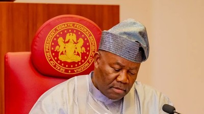 President of the Senate, Godswill Akpabio. [Twitter: Godswill Akpabio]