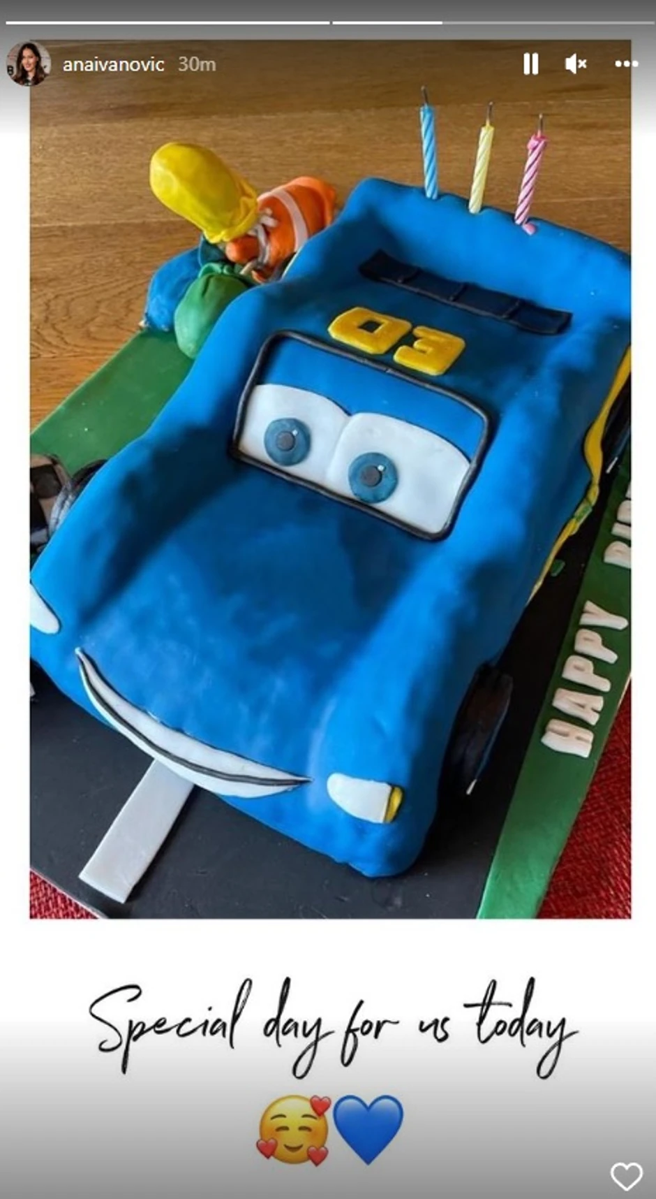 Ana Ivanović objava