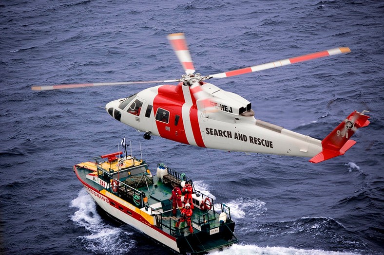 The Sikorsky S-76 chopper is also used in search and rescue missions.. (farm5.staticflickr.)