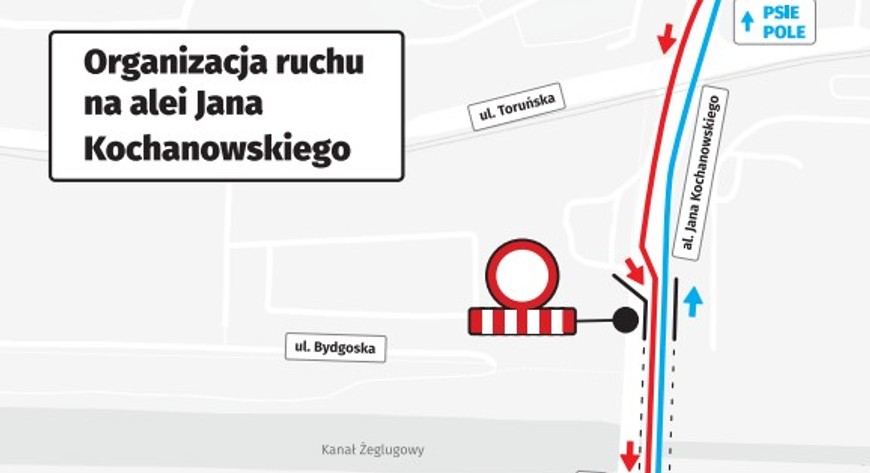 Mosty Jagiellońskie zmiana organizacji ruchu