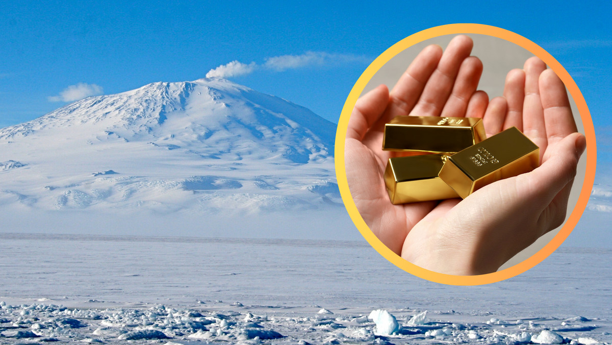 Wulkan na Antarktydzie codziennie "wypluwa" złoto warte majątek
