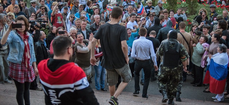 Gmach regionalnej telewizji w Doniecku pod kontrolą separatystów