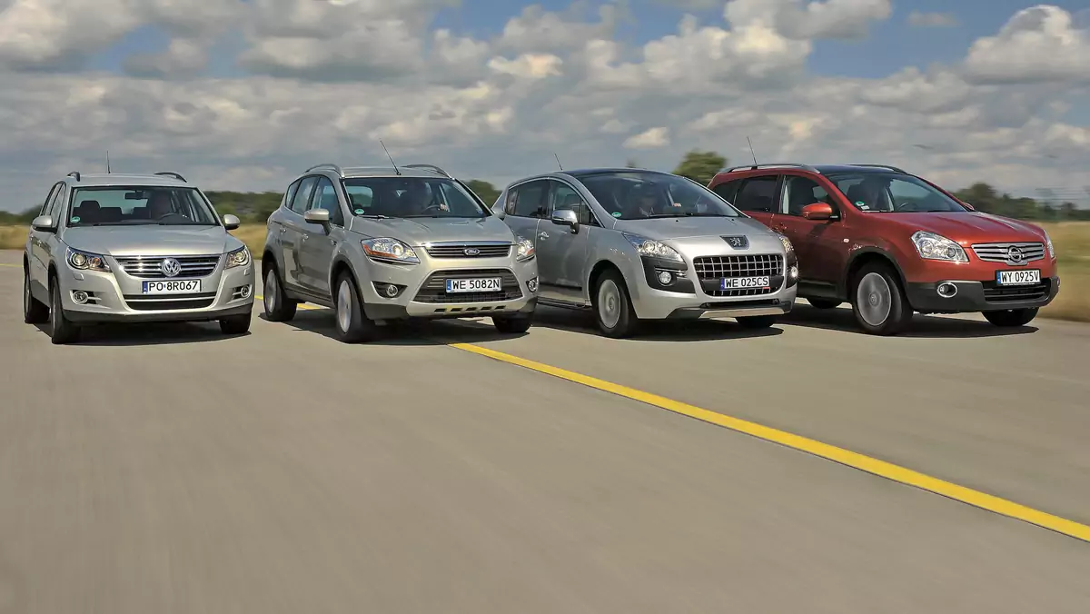 Porównanie: Ford Kuga, Nissan Qashqai +2, Peugeot 3008 i Volkswagen Tiguan