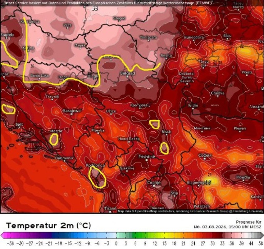 Narednih dana maksimalne temperature će biti u porastu do 38 stepeni
