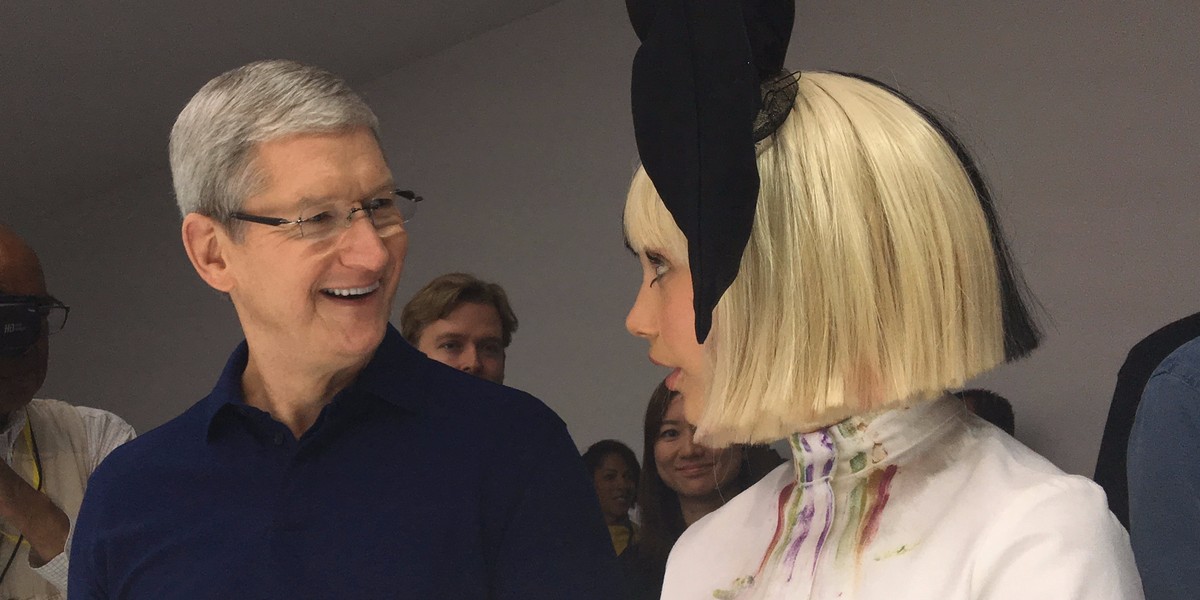 Tim Cook at the iPhone 7 launch.