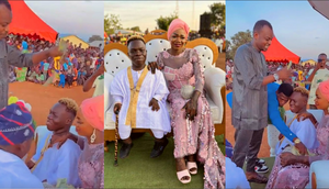 Shatta Bandle marries baby mama in colourful traditional ceremony