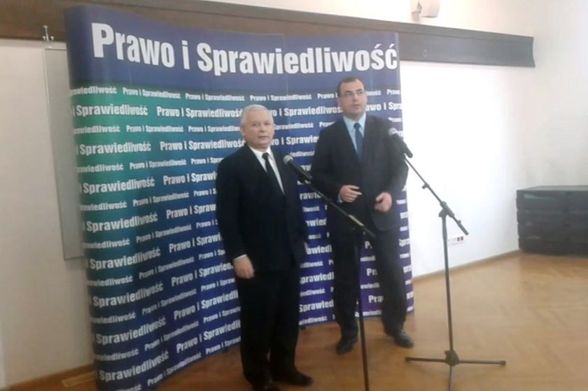 Jarosław Kaczyński i Andrzej Jaworski