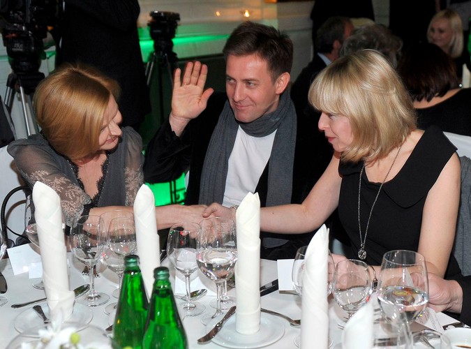 Barbara Bursztynowicz z Rafałem i Dorotą Królikowskimi