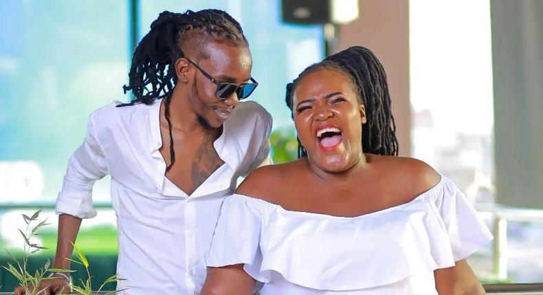 Comedian Akuku Danger and his fiance Sandra Dacha