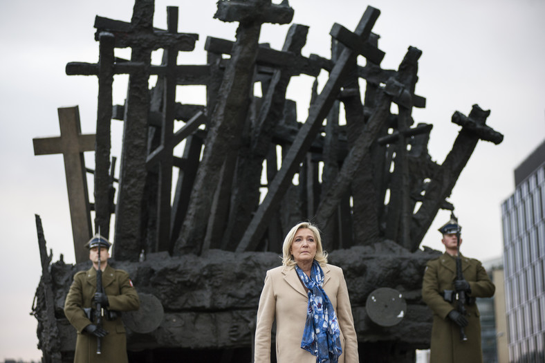 Marine Le Pen w Warszawie, grudzień 2021 r. Le Pen przyjechała do Warszawy na zaproszenie ówczesnego premiera Mateusza Morawieckiego