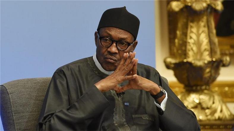 Buhari looking sad 