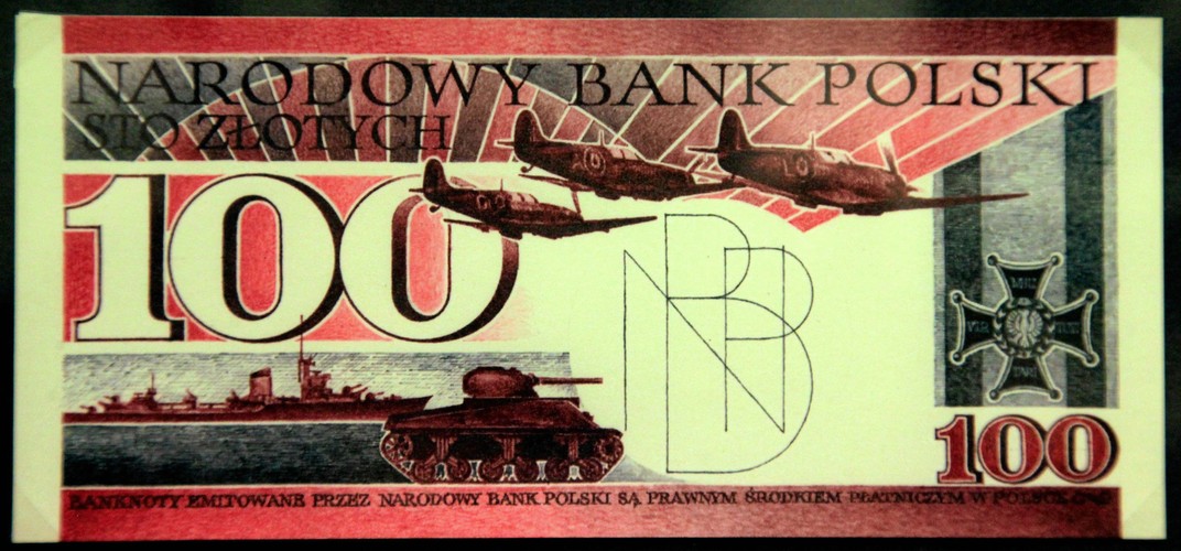 Banknoty polskie. Projektant i grafik ANDRZEJ HEIDRICH