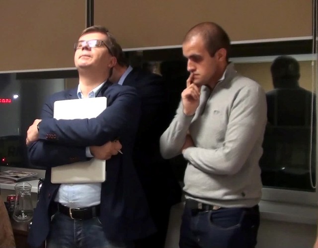 Redaktor naczelny 'Wprost' Sylwester Latkowski i pełnomocnik wydawcy 'Wprost'