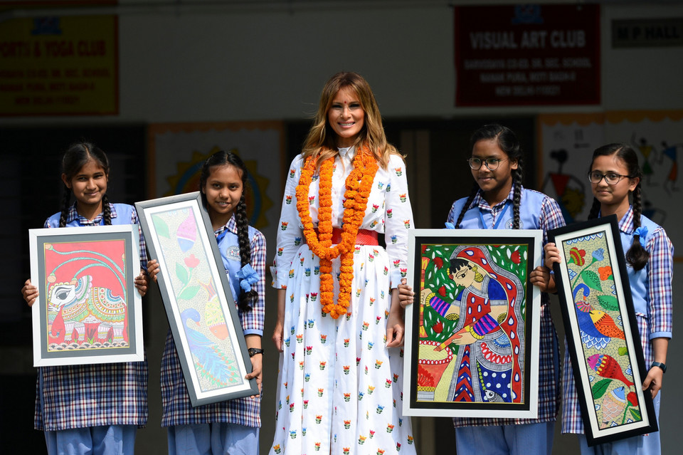 Donald Trump z wizytą w Indiach