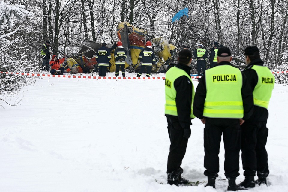 JAROSTÓW WYPADEK ŚMIGŁOWCA RATUNKOWEGO