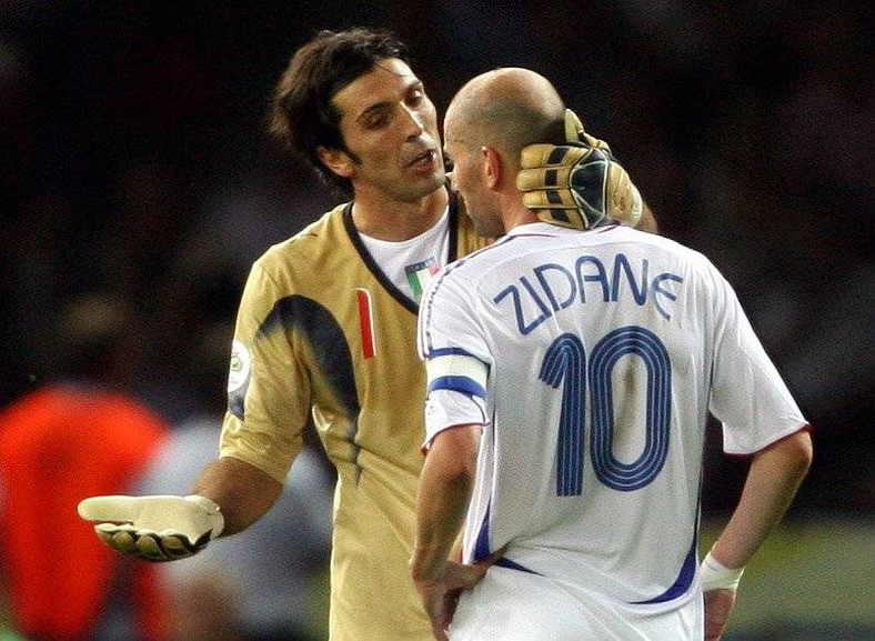 Gianluigi Buffon i Zinédine Zidane, 2006 r.