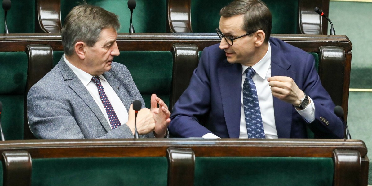 Mateusz Morawiecki i Marek Kuchciński