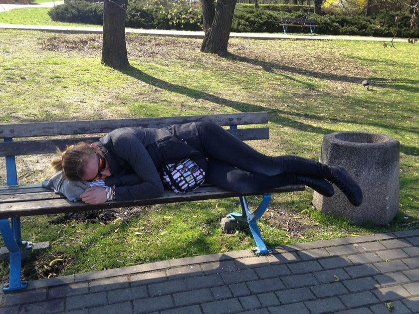 Polska biegaczka odpoczywała w parku