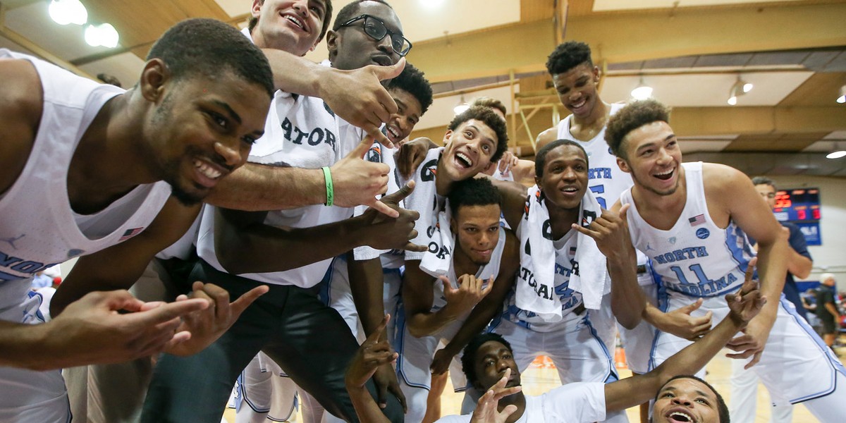 UNC freshman basketball player made 24 custom hats for his teammates for the NCAA Tournament