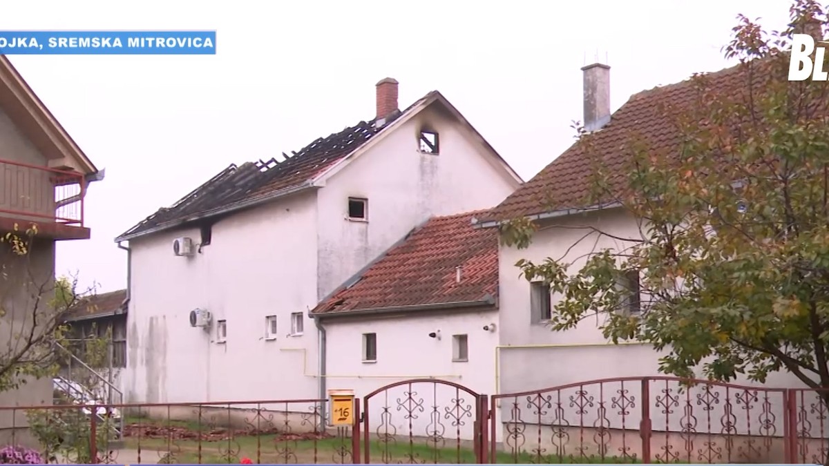 Krov potpuno uništen, crep rasut po dvorištu: Blic TV na mestu požara ...