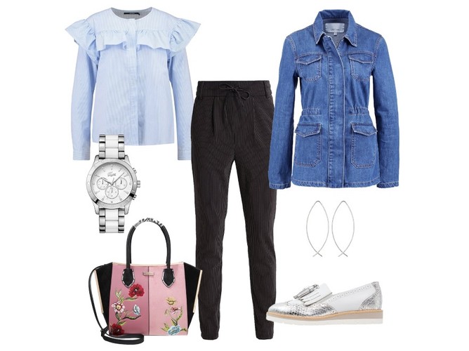 STYLIZACJE z kurtką dżinsową