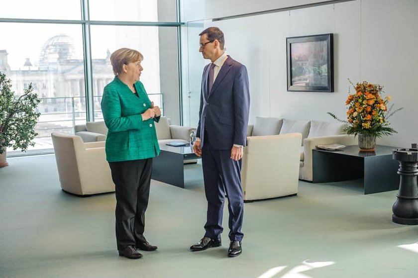 Angela Merkel i Mateusz Morawiecki