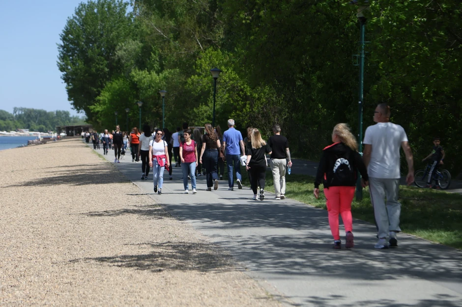 Ada Ciganlija, lepo vreme