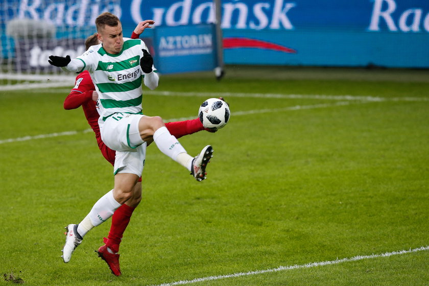 Pilka nozna. Ekstraklasa. Lechia Gdansk - Piast Gliwice. 18.02.2018