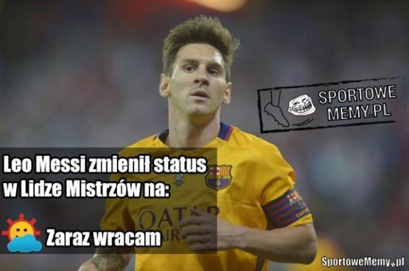 Memy po sensacyjnym odpadnięciu FC Barcelony z Ligi Mistrzów. GALERIA