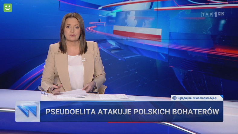 Kadr z "Wiadomości" TVP