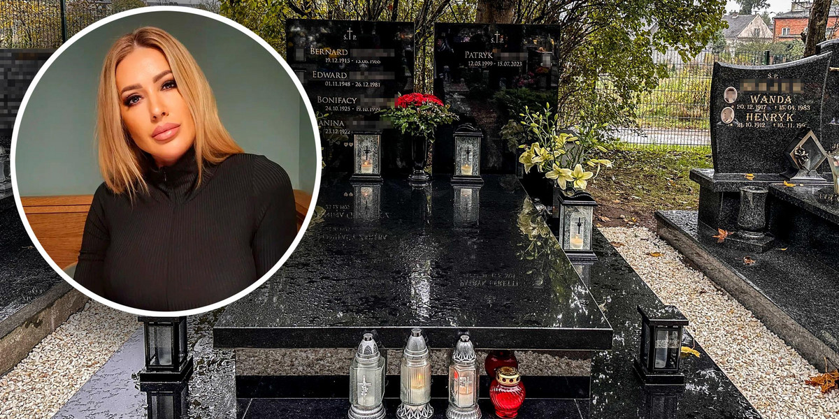 Sylwia Peretti pozostawiła na grobie syna dwa symbole.