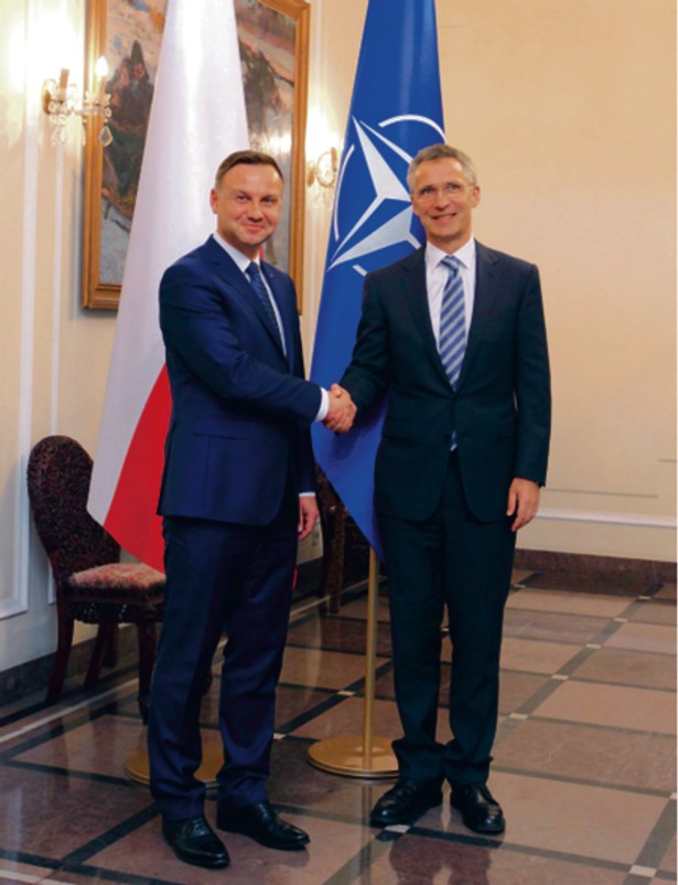 Prezydent Duda i Jens Stoltenberg, sekretarz generalny NATO