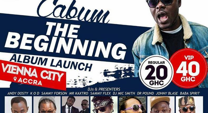 The album which was released online a few weeks ago will officially be launched on Friday, May 26, 2017 at Vienna City in Accra.