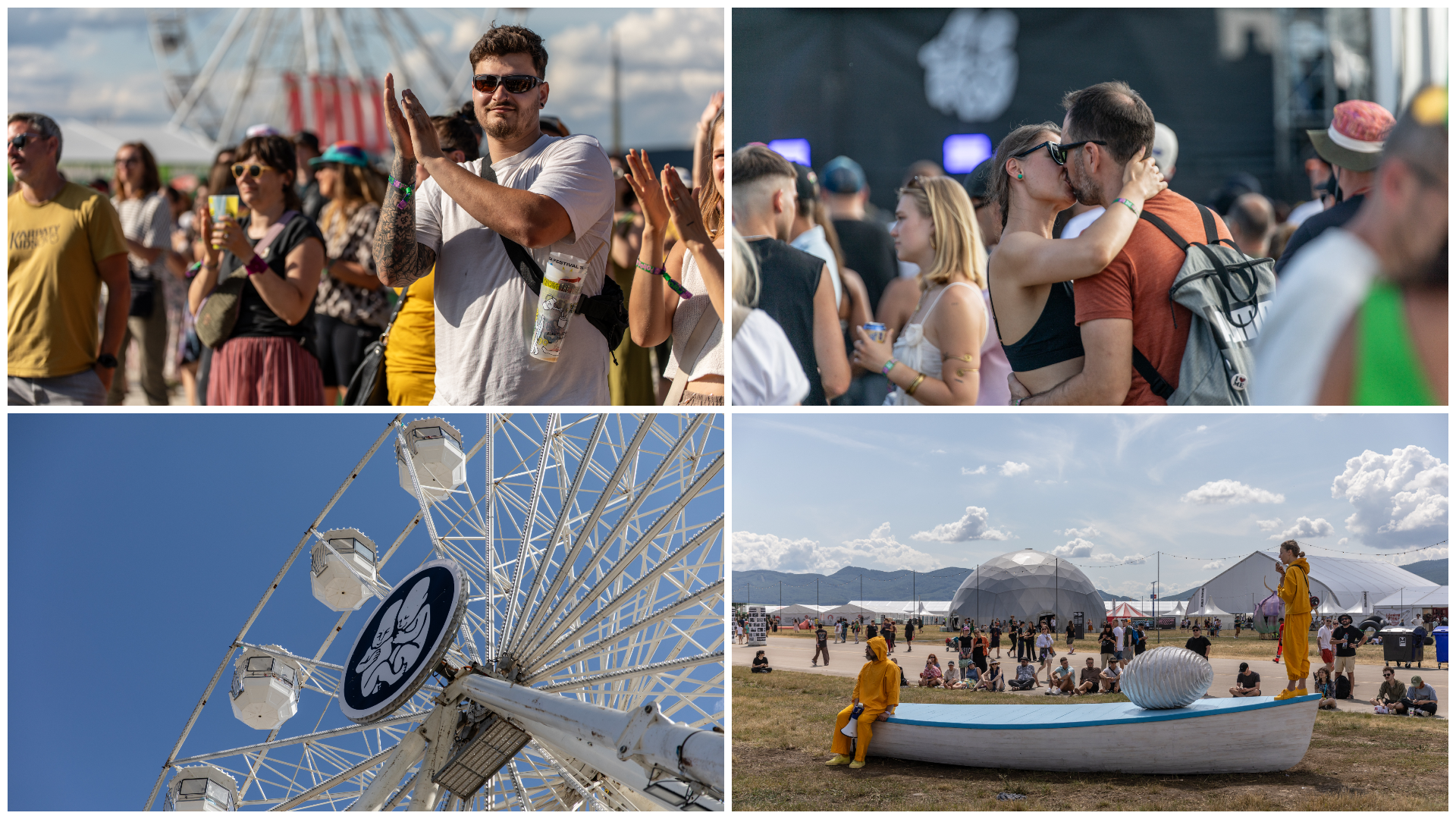 Koláž z tretieho dňa festivalu Pohoda 2025