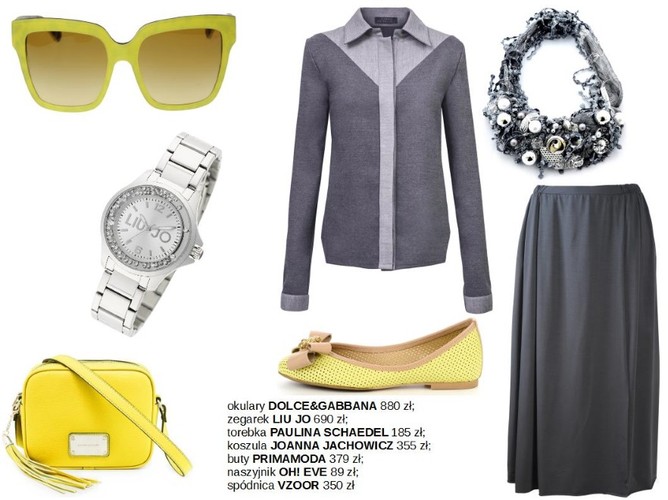 Szarość i żółć - oryginalne połączenie kolorów na lato