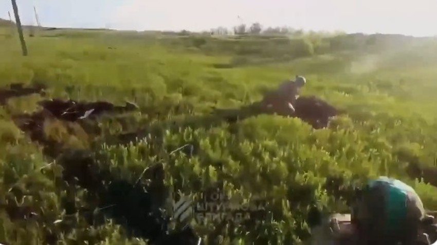 Bahmut, video sa šlema ukrajinskih vojnika
