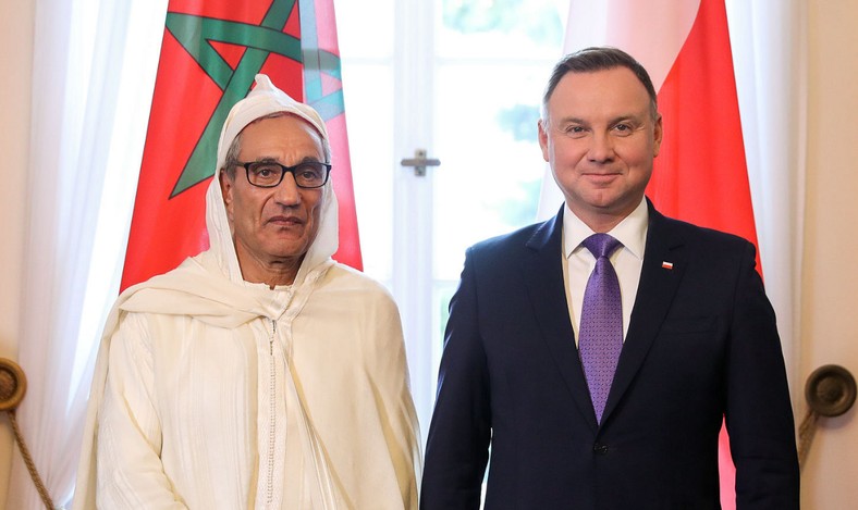 Abderrahim Atmoun i Andrzej Duda