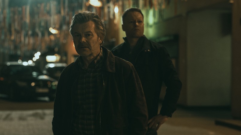 Jacek Braciak i Maciej Stuhr w serialu "Glina"