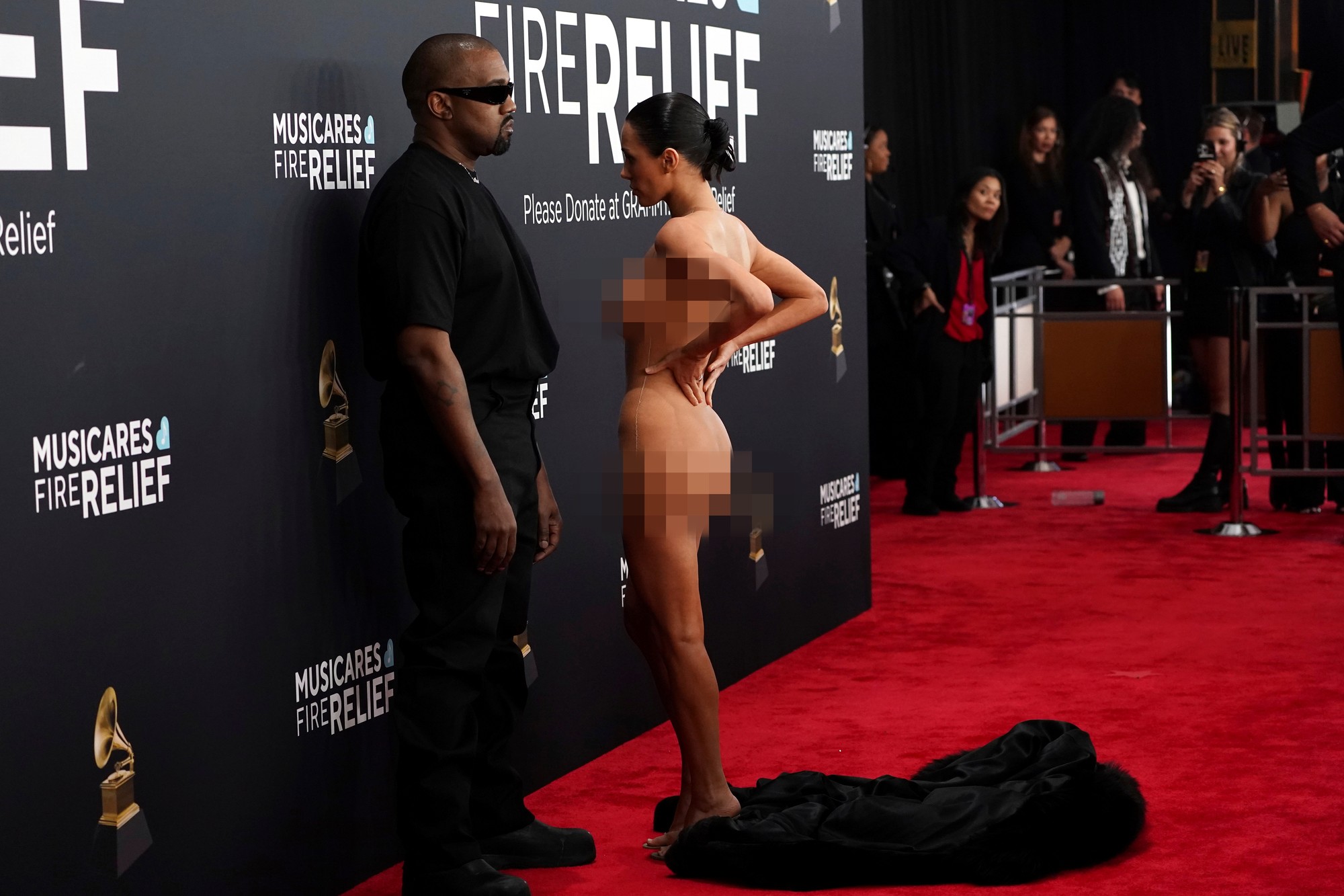 Kanye West a Bianca Censori.