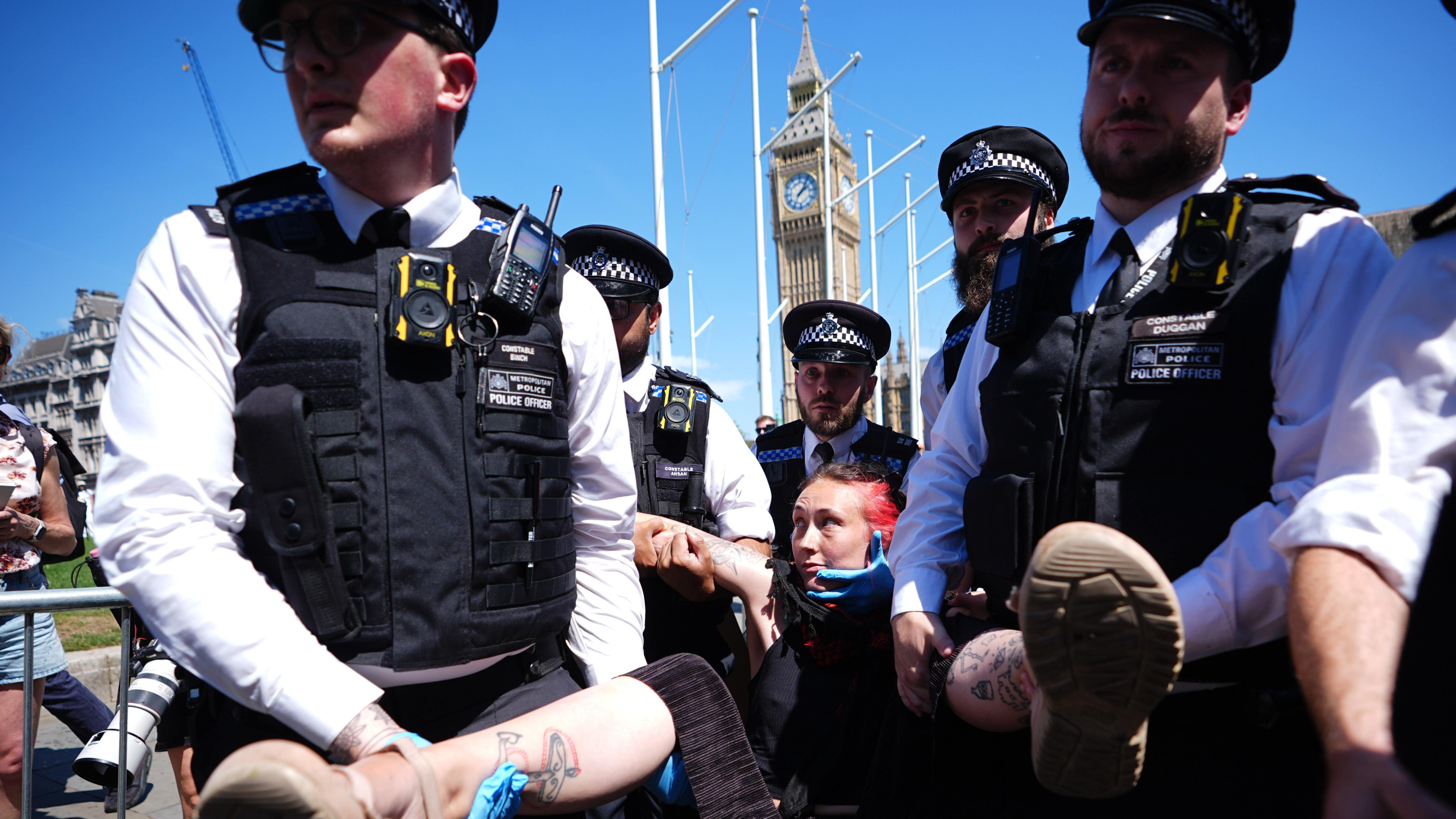 London protest: 46 arrested over Palestine Action signs