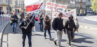 1-majowy pochód polskich bezdomnych i bezrobotnych