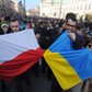 WARSZAWA PLAC ZAMKOWY UKRAINA MANIFESTACJA