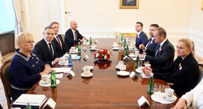 Donald Tusk przyjechał do Andrzeja Dudy. Wyjątkowe spotkanie w Pałacu Prezydenckim