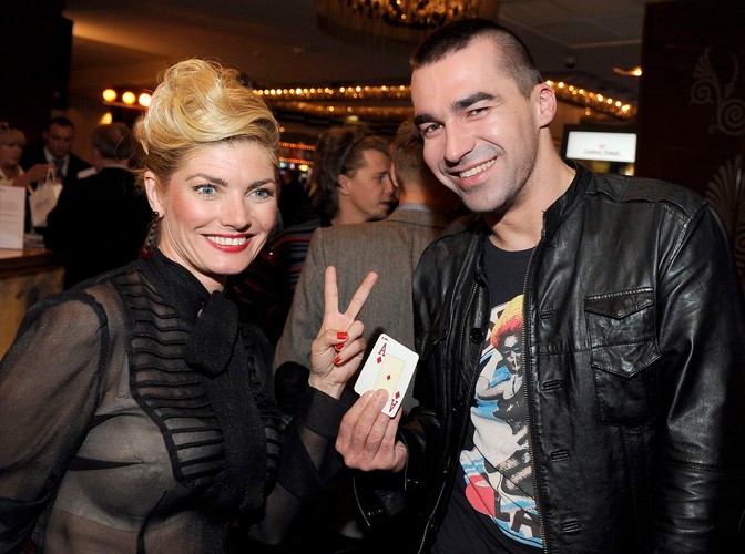 Aktorzy Małgorzata Lewińska i Wojciech Medyński