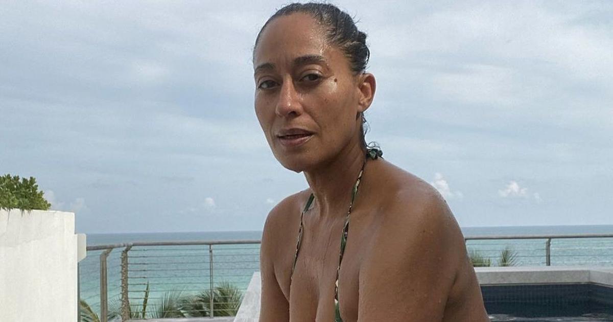 At 47, Tracee Ellis Ross Just Shared A Ton Of Unretouched Bikini Pics To Ce...