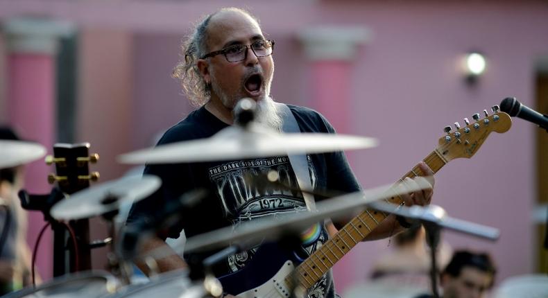 Cuban rock band Vieja Escuela (Old School) is seen here performin in Havana -- a concert that was once unthinkable during the height of Fidel Castro's revolution