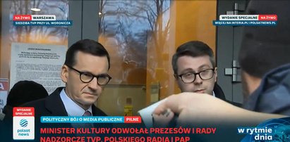 Jak Morawiecki i Müller do drzwi TVP pukali. "Mamy problem"