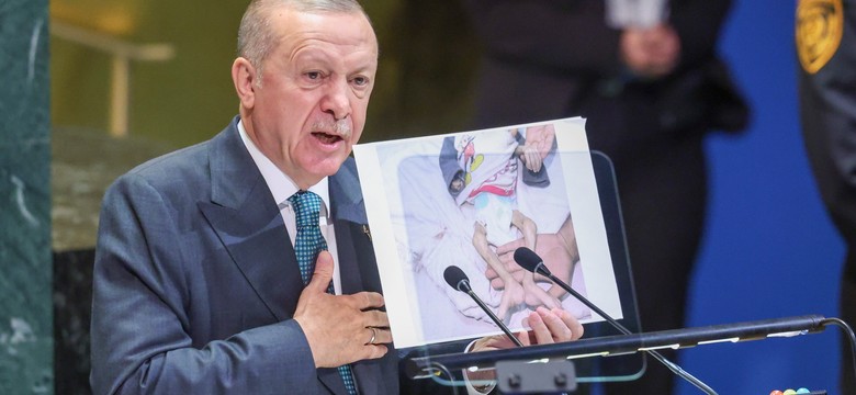 Erdogan w ONZ o Strefie Gazy: To żadna wojna, to ludobójstwo